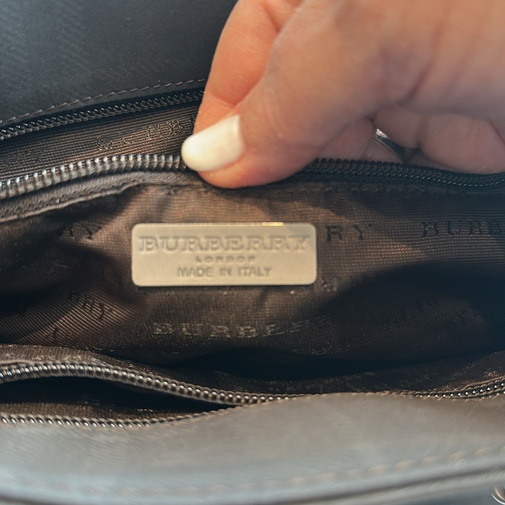 Burberry brown/Black Tote shoulder Bag - Picture 6 of 9